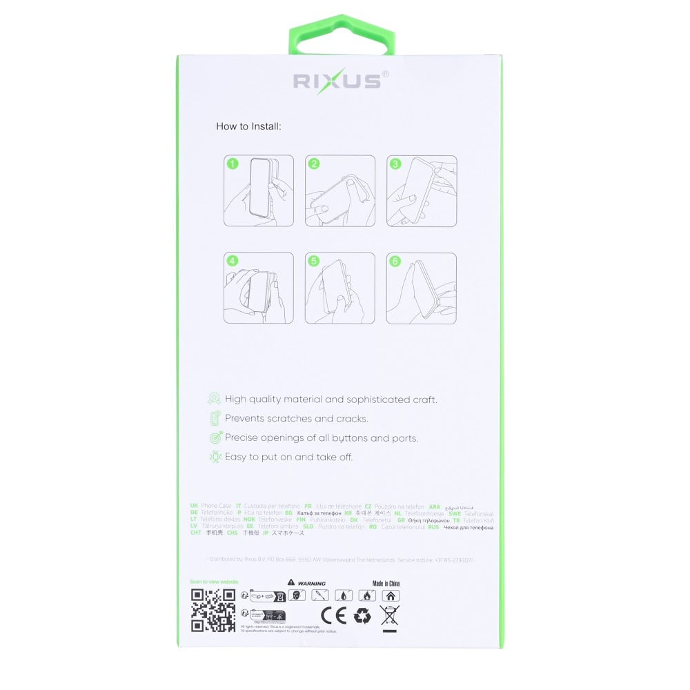 Rixus Anti-Burst Case For Samsung Galaxy S26 Ultra Transparent