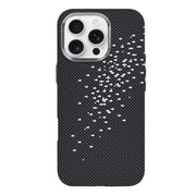 Rixus Alpine Ultra-Slim Case With MagSafe Compatible RXD022 For Apple iPhone 16 Pro Max Galaxy Black