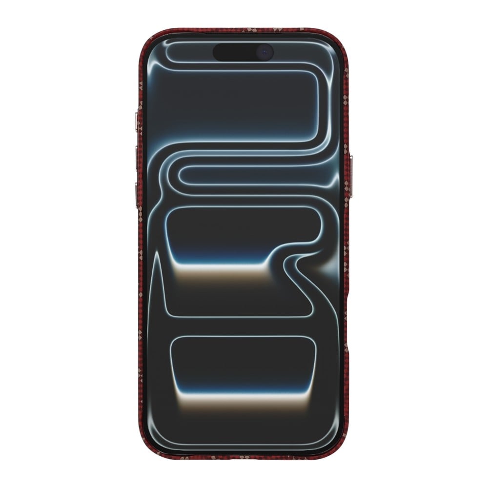 Rixus Alpine Ultra-Slim Case With MagSafe Compatible For Apple iPhone 17 Pro Max, 18 Pro Max Cherry Red