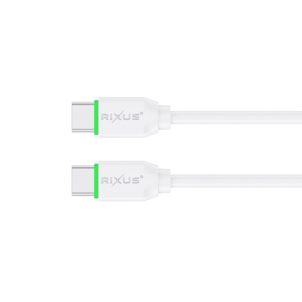 Rixus RX2015 Data Sync And Fast Charge Cable USB-C to USB-C 1m