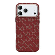 Rixus Alpine Ultra-Slim Case With MagSafe Compatible For Apple iPhone 17 Pro Max, 18 Pro Max Cherry Red