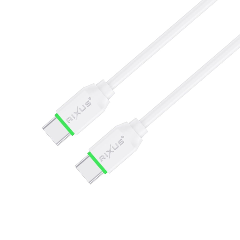 Rixus RX2015 Data Sync And Fast Charge Cable USB-C to USB-C 1m