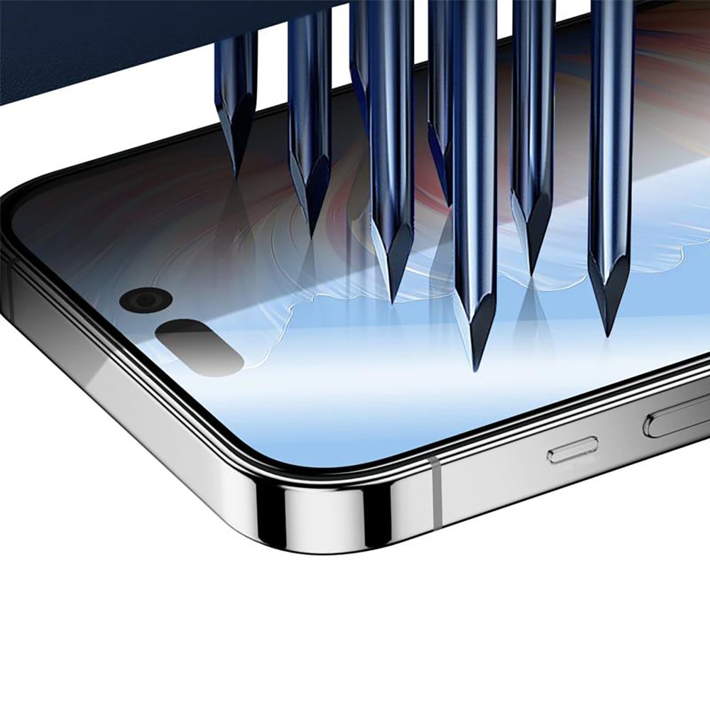Rixus Clear HD Full Curved Edge Tempered Glass For Apple iPhone 17 Pro Max