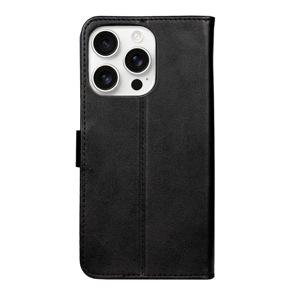 Rixus Bookcase For Apple iPhone 16 Pro Max Black