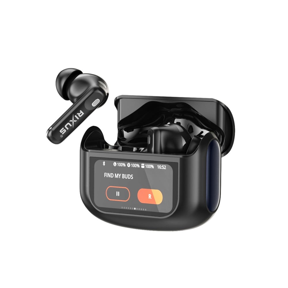 Rixus RXBH63B Wireless Earbuds Touch Pro Black