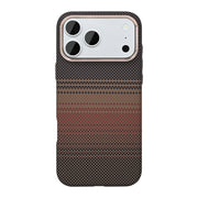 Rixus Alpine Ultra-Slim Case With MagSafe Compatible RXA130 For Apple iPhone 17 Pro Max, 18 Pro Max Stripe Brown